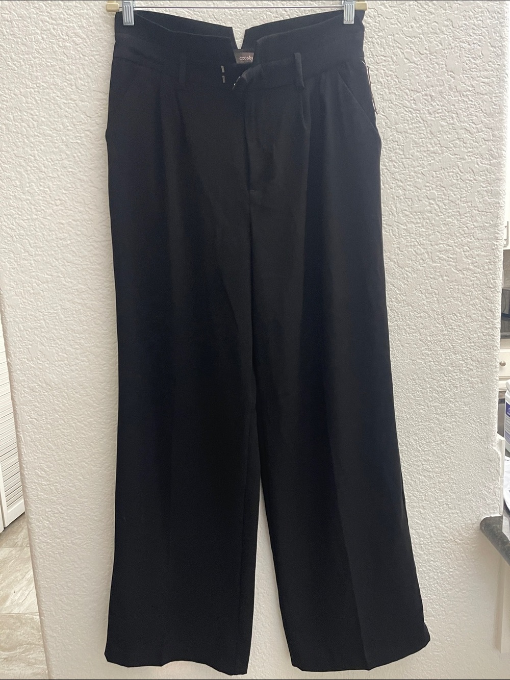 crosby. Black Wide-Leg Dress Trousers